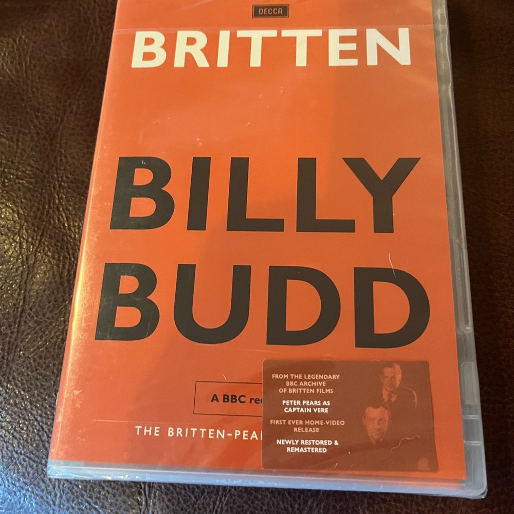 Britten - Billy Budd: The Britten-Pears Collection (DVD, 2008).